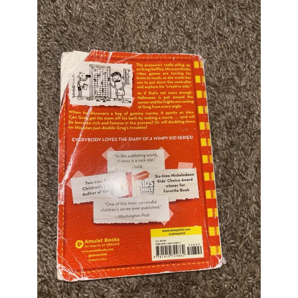 Diary of a Wimpy Kid PB Books by Kinney - Lot of 5 (1-3, 5, & 11)